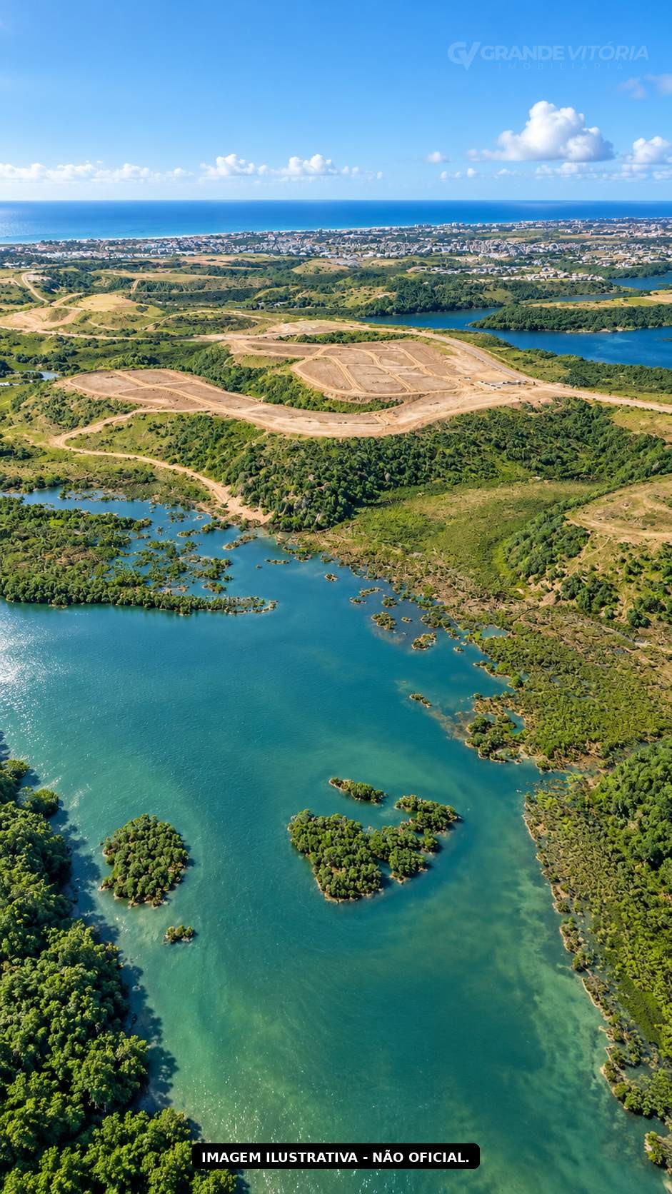 Lagoa Juara e a área do empreendimento